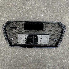 RS4 style radiator grille honeycomb grill front grill black for Audi A4 B9 2017-19 de