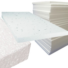 (2400x1200x50mm) FOAM PACKING SHEETS WHITE Polystyrene  Insulation/Poly Boards