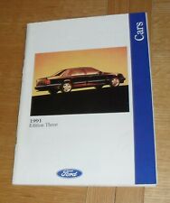 Ford Brochure 1991 Sierra XR4X4 Escort Cabriolet Fiesta XR2I Granada Scorpio