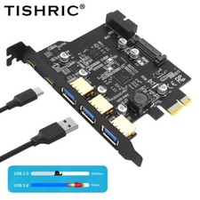 TISHRIC PCI-E 1X to 2 Type-C 3