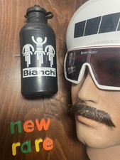 Vintage NOS  BIANCHI   Water bOTTLE White Black  RARE