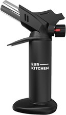 EurKitchen Culinary Butane Blow Torch for Cooking - Refillable with Safety Lock