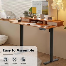 72-117cm Electric Standing Desk Height Adjustable Home Office Sit Stand Table UK