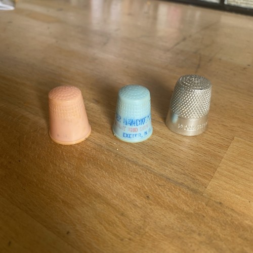 Vintage thimble trio metal - vintage, trio: