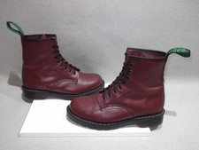 SOLOVAIR - CHERRY RED 8 EYE DERBY BOOT 8 Eye Boots Size UK 8 - Made In England