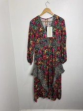 Never Fully Dressed Multi Print Midi Dress UK 10 New With Tags 