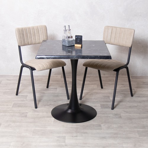 Restaurant table set black - set,