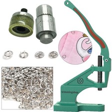 Snap Poppers Fasteners Press Studs Setting Tool Die Set DIY for Green Machine