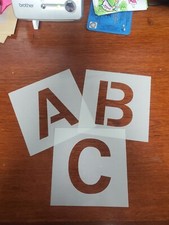 Large Karla Font Single Letter and Number Uppercase Stencils Custom Words