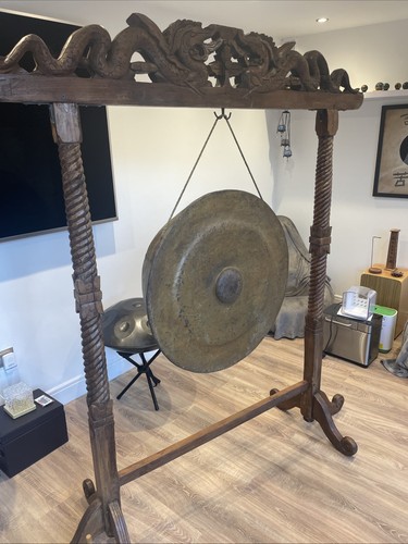 Large old gong with - gong, solid