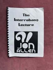 Jon Allen Interrobang Lecture
