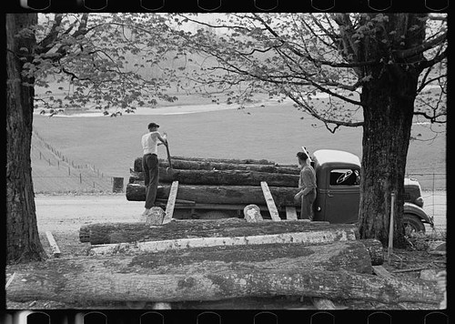Photo 1930s truck - photo:1930s, logging