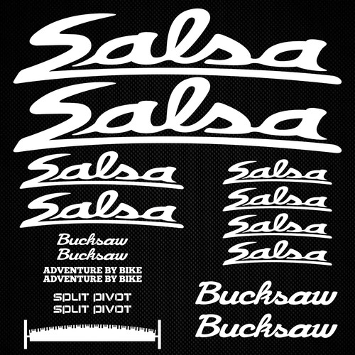 Salsa bucksaw road bike decals - salsa,