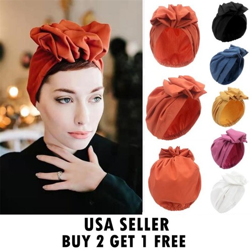 Womens knot bow turbans - womens,