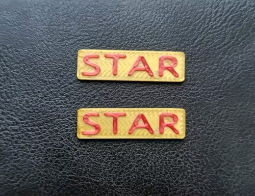 Printed gold star name - star,