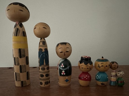 Vintage japanese kokeshi - vintage,