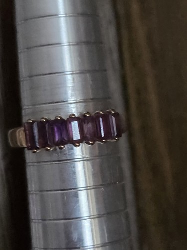 Vintage 9ct amethyst ring - 9ct,