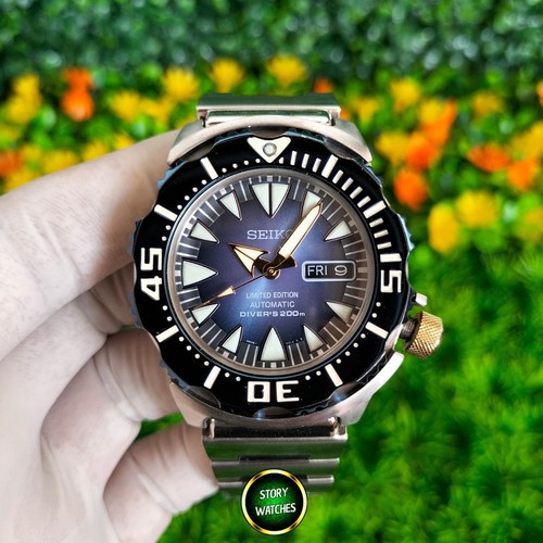 Rare seiko monster srp455 blue - rare,