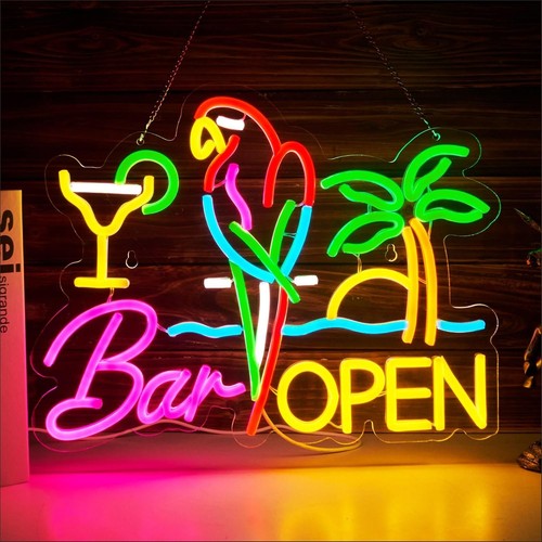 Bar open neon led - led, home