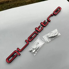 Fits Quattro Grill badge Black