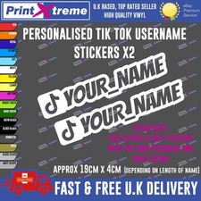 2x Custom TikTok Username