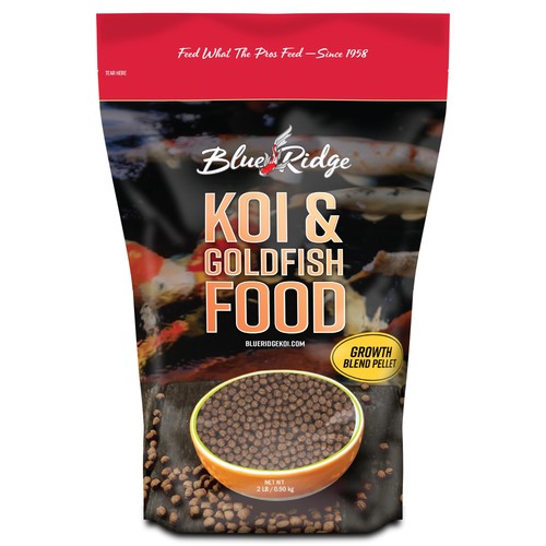 Blue ridge koi fish food - blue,