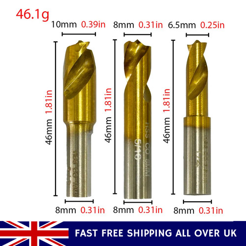 3pcs hss cobalt spot weld - 3pcs,