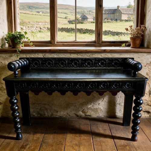 Handsome gothic style carved - gothic,