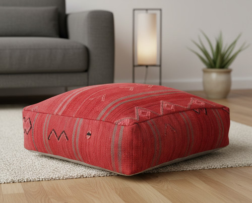 Moroccan kilim pouf cover - moroccan,
