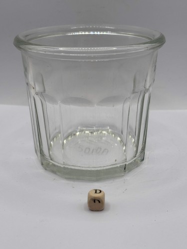 Old clear glass french - glass, jam