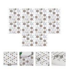  10 Pcs Household Decor Wall Tiles Bathroom Ornament Self-adhesive Sticker
