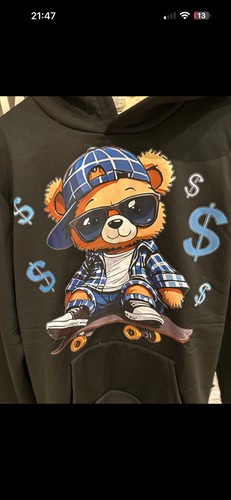 Streetwear teddy bear hoodie - bear,