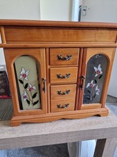 Vintage Wood Jewelry Box Mini