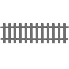 Picket Fence Grey WPC 200x60