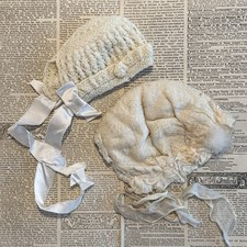 Antique Baby Bonnet Hat Cotton