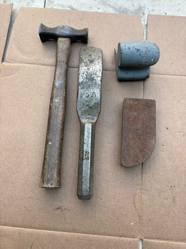 Panel beating hammer and - panel,