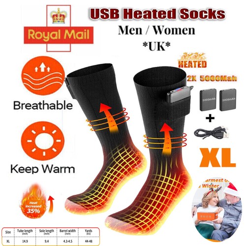 Electric heated socks - heated,