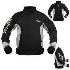 Seagull Waterproof Spray Top BREATHABLE Sailing Canoe Kayak Jacket Black/Grey UK