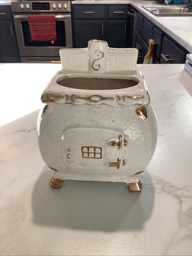 Vintage white with - white, gold
