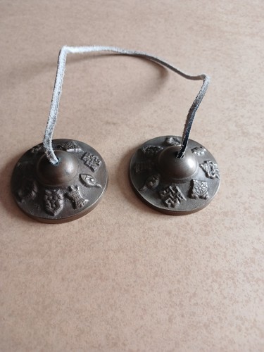 Tibetan tingsha cymbals - cymbals, 2pcs