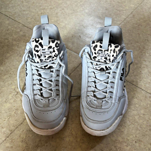 Fila white black animal print - fila,