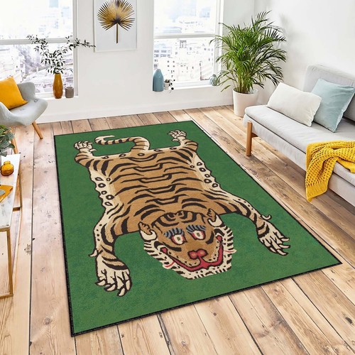 Tiger lion figure indoor - tiger, rug