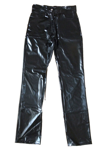 Pvc trousers plastic jeans - plastic,