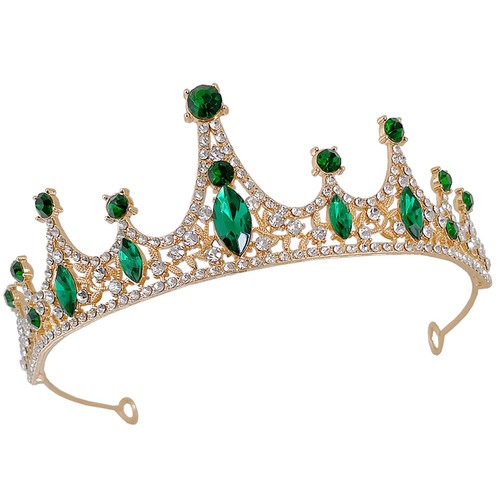 Rhinestone inlaid crown - inlaid,