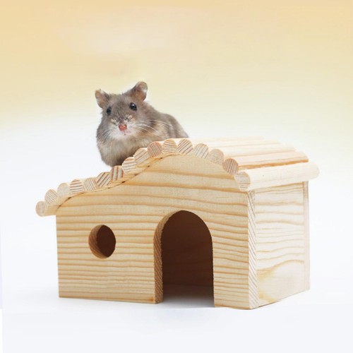 Wooden hamster hideout - wooden,