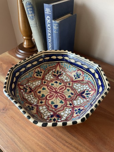 Vintage hand painted bowl