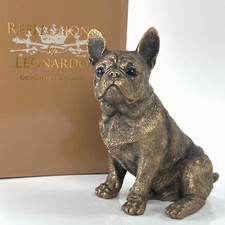 French Bulldog ornament Leonardo bronze effect figurine Frenchie gift, boxed