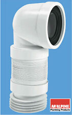 McAlpine 90° Flexible WC Toilet Pan Connector 4" 110mm WC-CON8F 220mm - 400mm