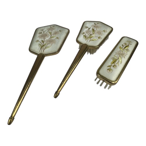 Vintage vanity brush set - vanity,