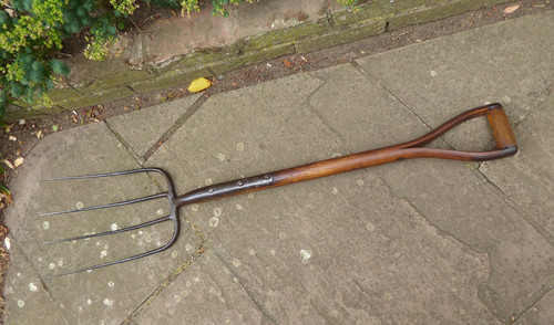 Vintage manure fork - vintage, hay